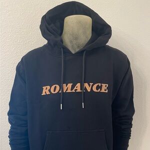 Sandro hoodie in black cotton.